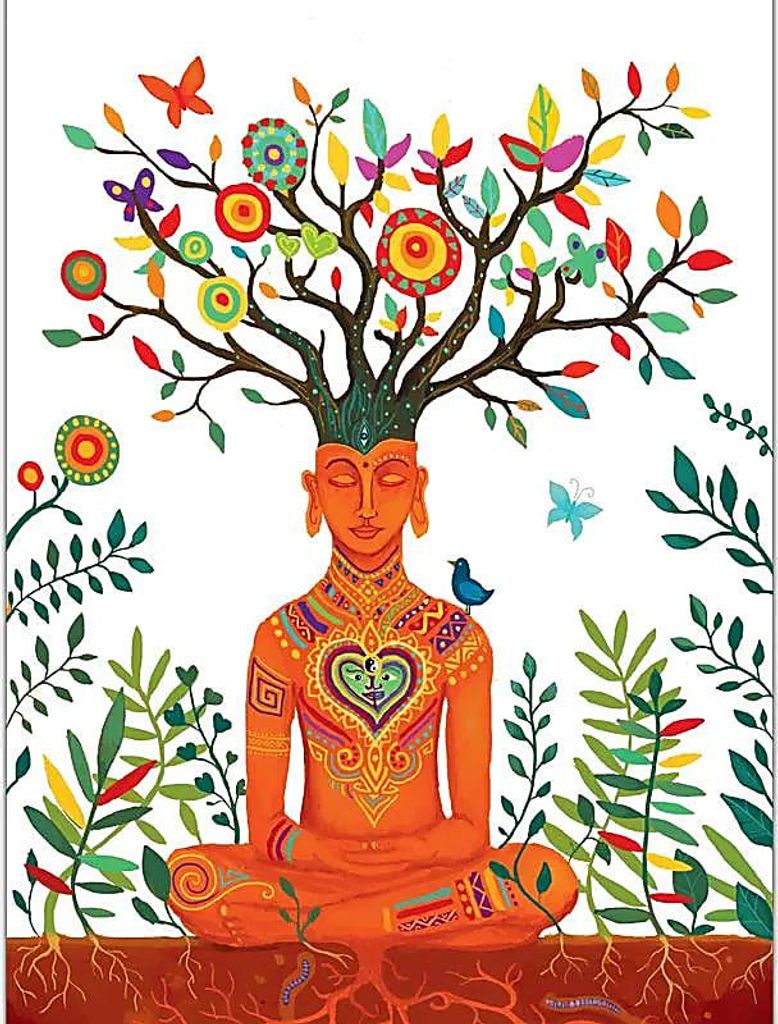 Notizblock Lebensbaum -- 12,5x9,5cm online bestellen sofort