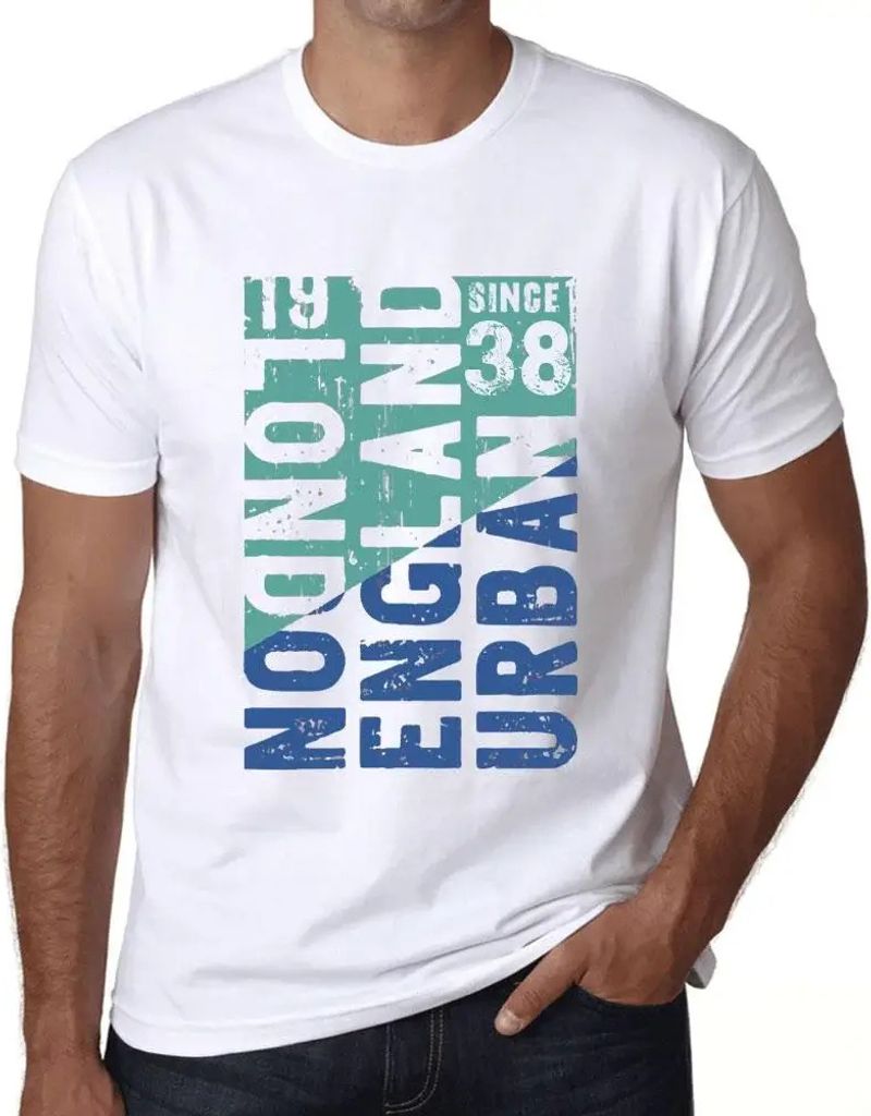 Herren Grafik T-Shirt London england urban seit 38 – London England Urban Since 38 – Geschenk 86. Geburtstag Jahrestag 86 Jahre Jubiläum 86 J...