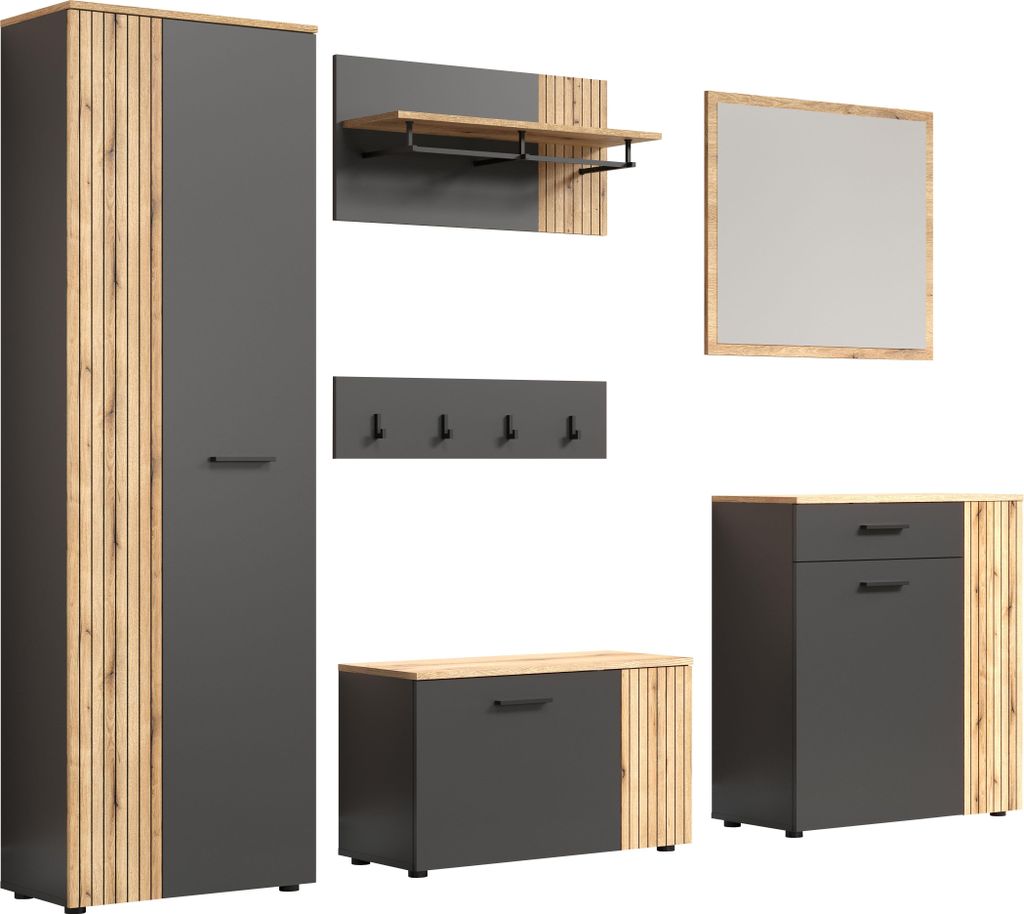 trendteam Garderobe 6-teilige Kombination Esteban, Produktbild 