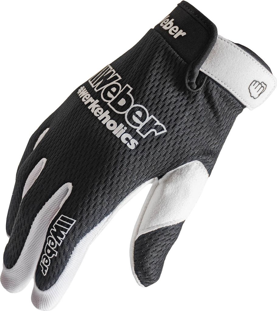 Weber #Werkeholics Ultra Lite Handschuhe lang schwarz / weiß S Fahrradhandschuhe luftdurchlässig ultra leicht Silikonbeschichtung Mountainbike