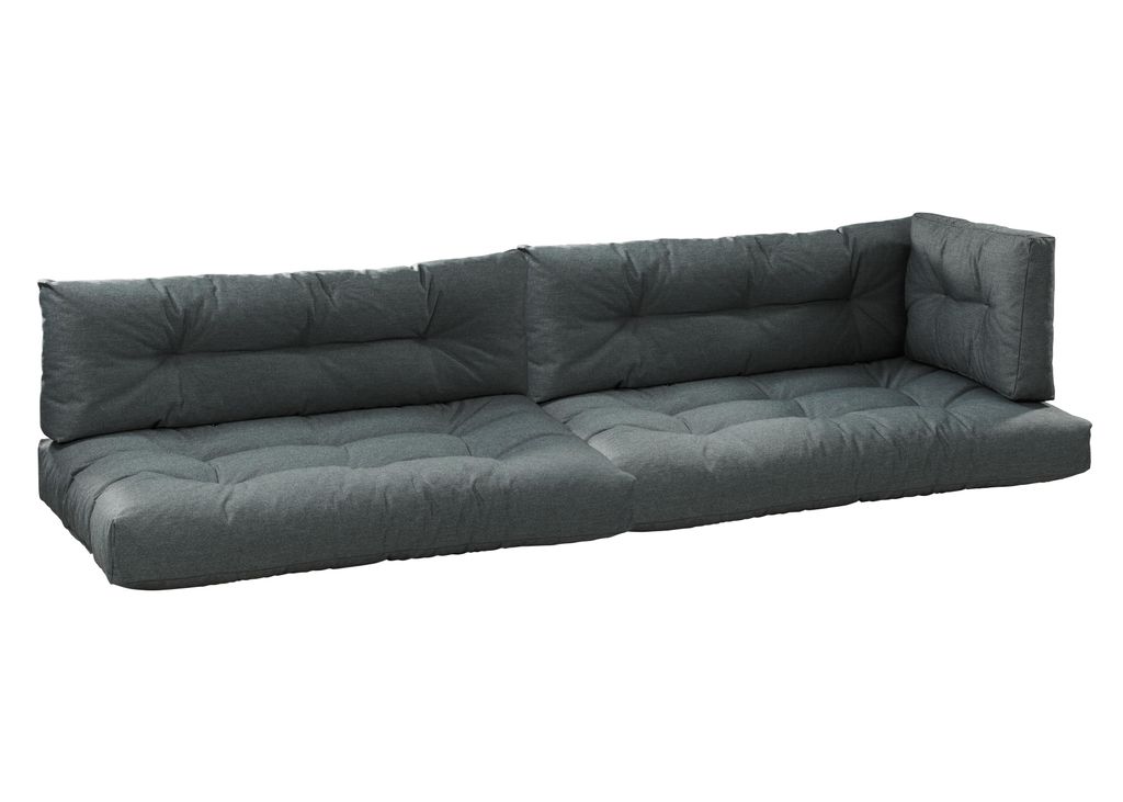 XDREAM Garden - Cuscino per schienale per pallet europei, colore antracite, imbottitura di alta qualità per pallet europei, per interni ed esterni, prodotto in UE, 120 x 40 cm