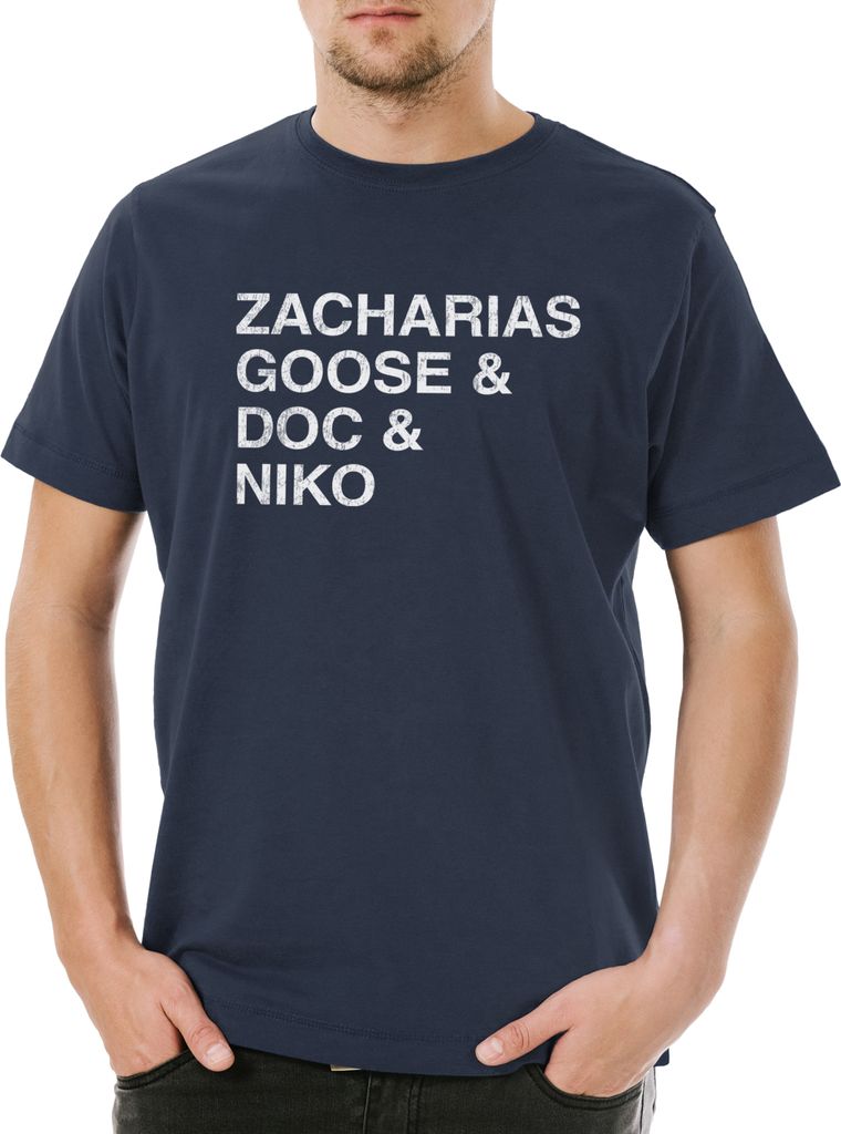 Urban Backwoods Galaxy Names, Herren T-Shirt, Farbe: Navy, Größe: XS