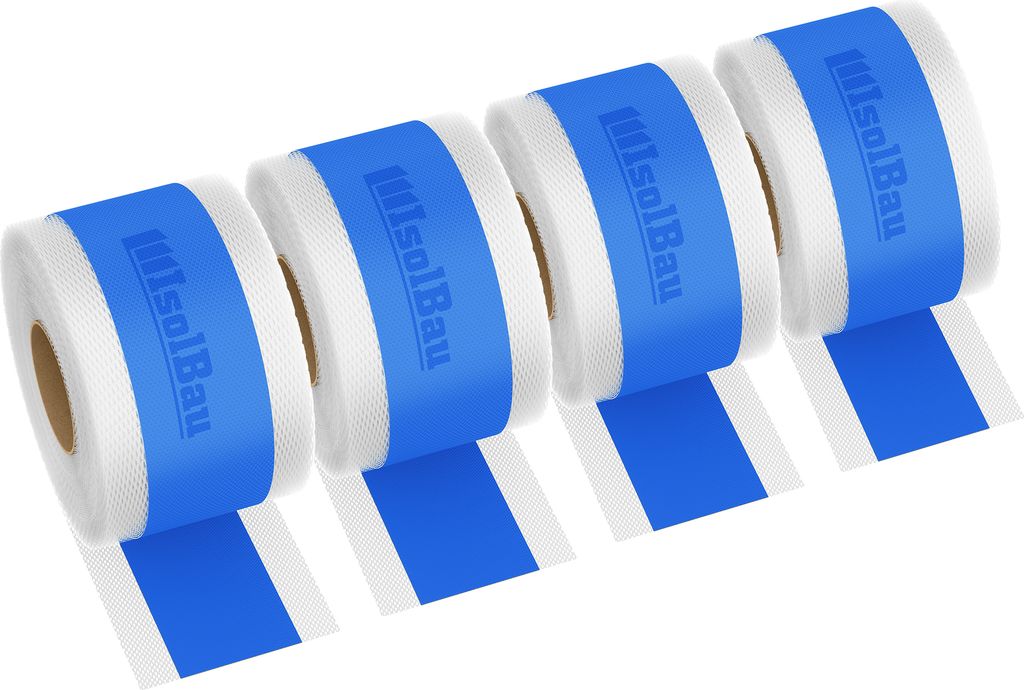 Isolbau Dichtband P2 Blau - 200 m Abdichtband Wasserdichtes Dichtungsband für Sanitär, Dusche, Bad, Fliesen, Balkon und Terrasse, Abdichtung fü...