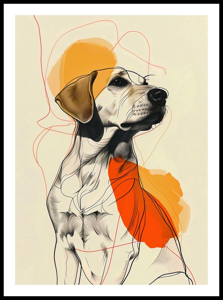 Plakat 50x70cm Skizze der Hundewürde