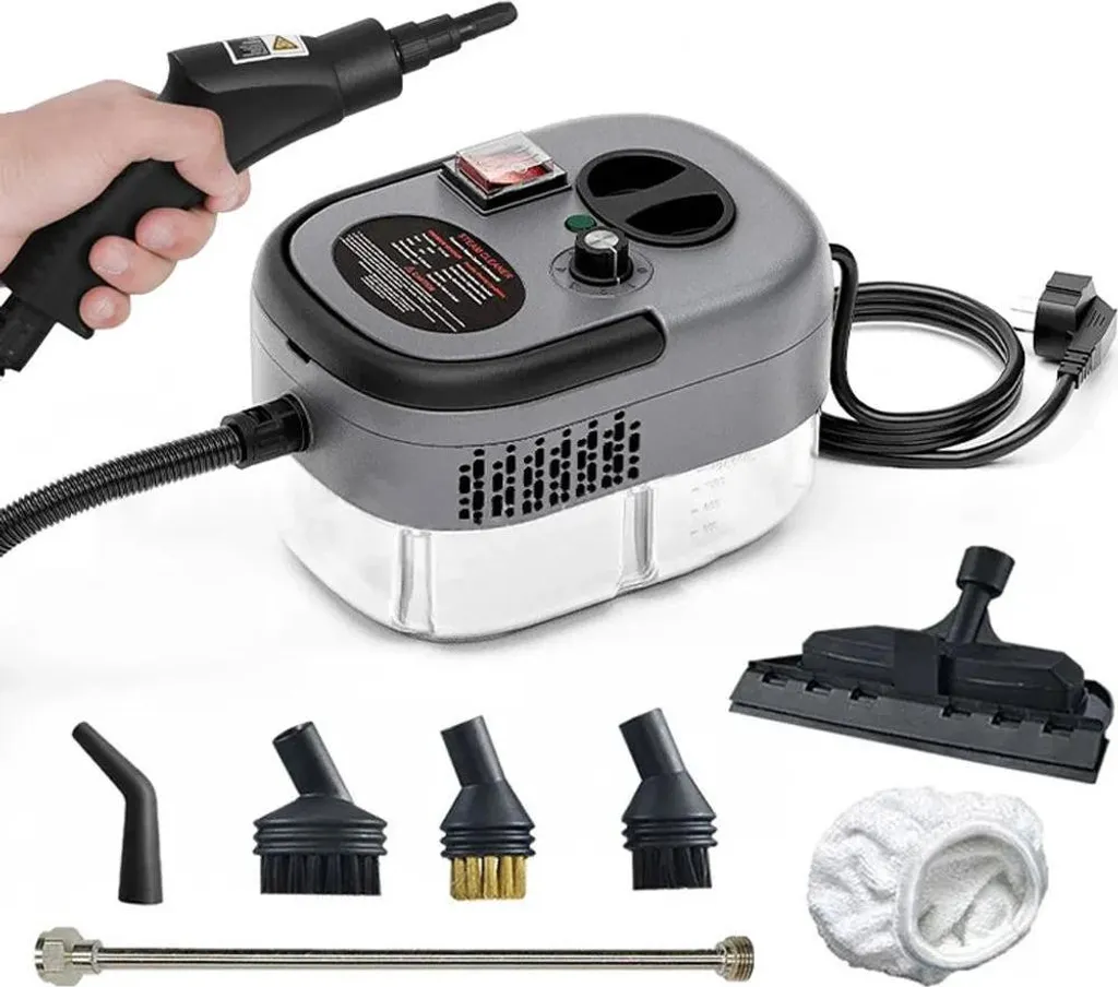 Nettoyeur à Vapeur Puissant 2500W - Design Compact et Prise en Main Facile