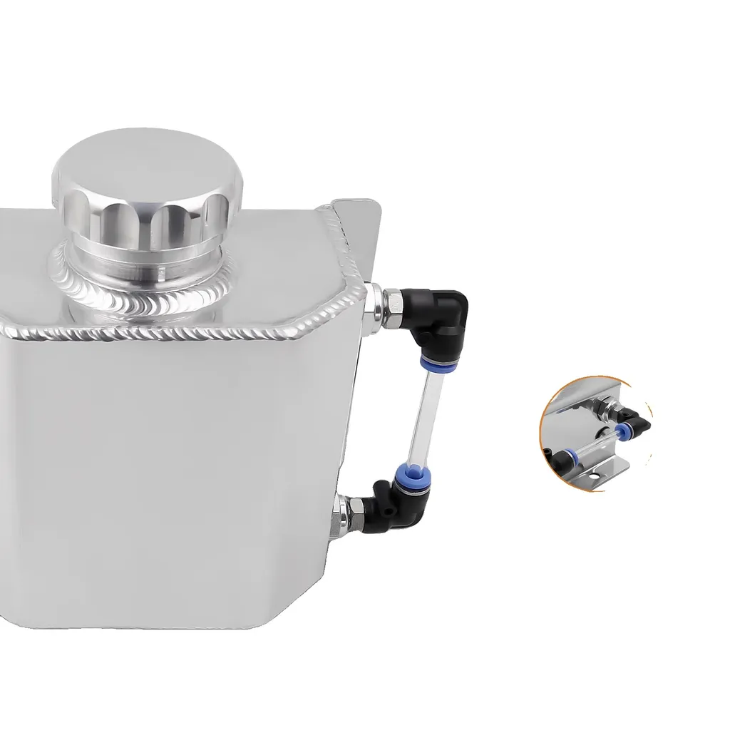 Réservoir liquide de refroidissement 1L en aluminium 6061-T6 universel