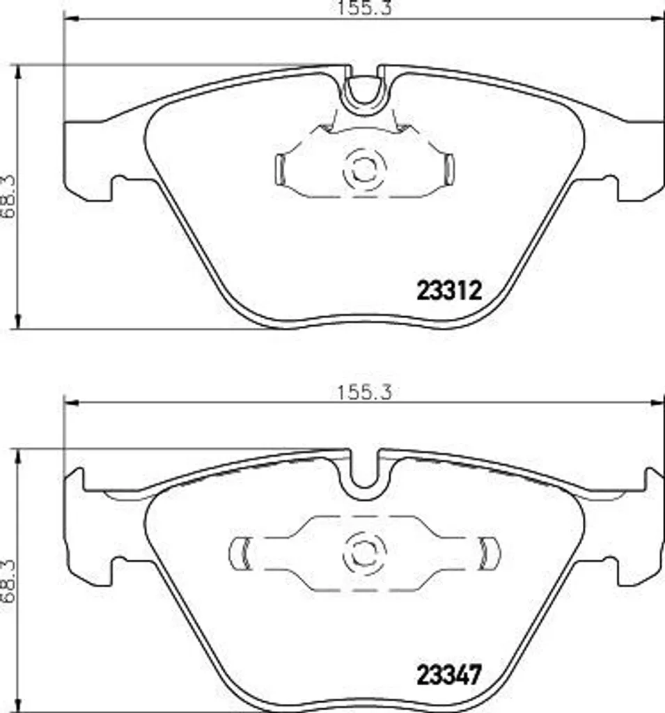 Plaquettes de frein HELLA 8DB 355 009-271 pour BMW Série 3 E90 E92