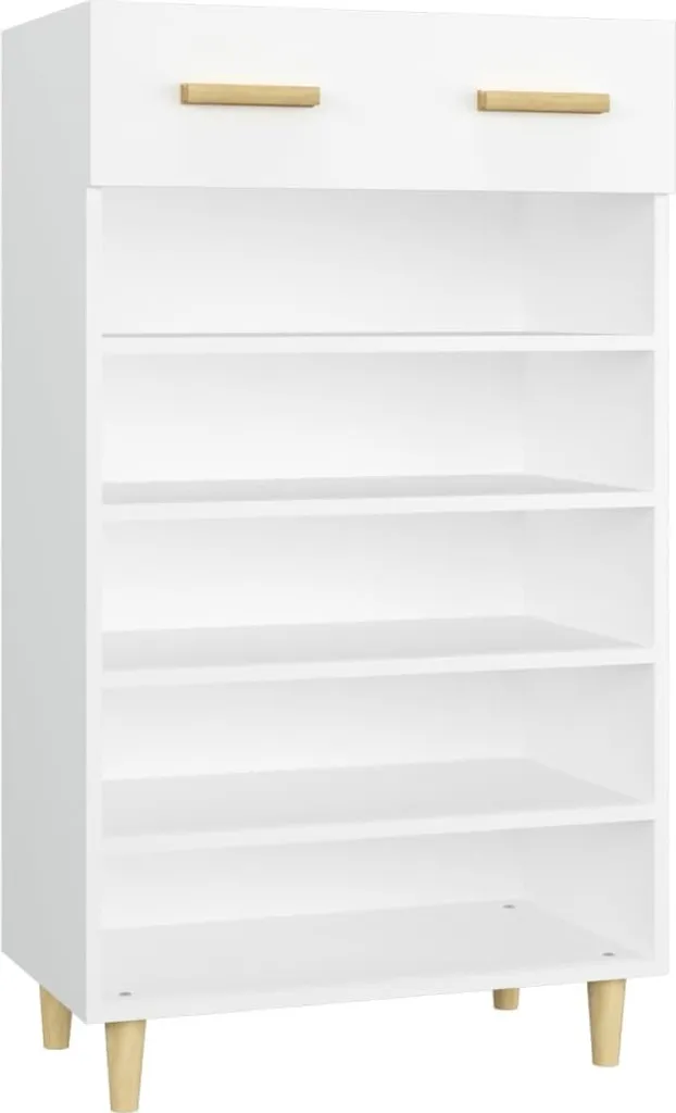 vidaXL Scarpiera Bianca Moderna 105 cm | Arredo Ingresso di Qualità