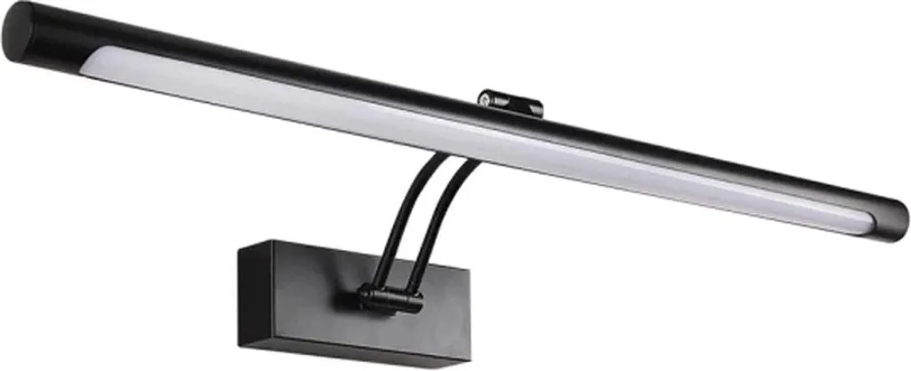 Luminaire miroir 56 cm noir 11W - Haute luminosité LED pour la douche