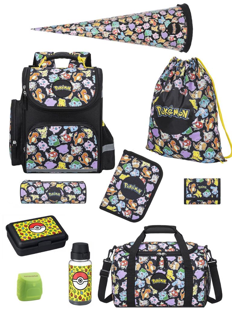 POKEMON Ranzen-Set 10-teilig Pikatchu & Friends Produktbild 