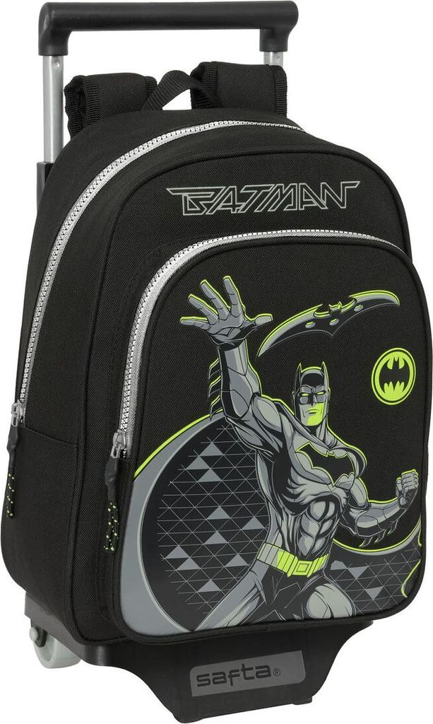 Schulrucksack mit Rädern Batman Game over Schwarz 27 x 33 x 10 cm