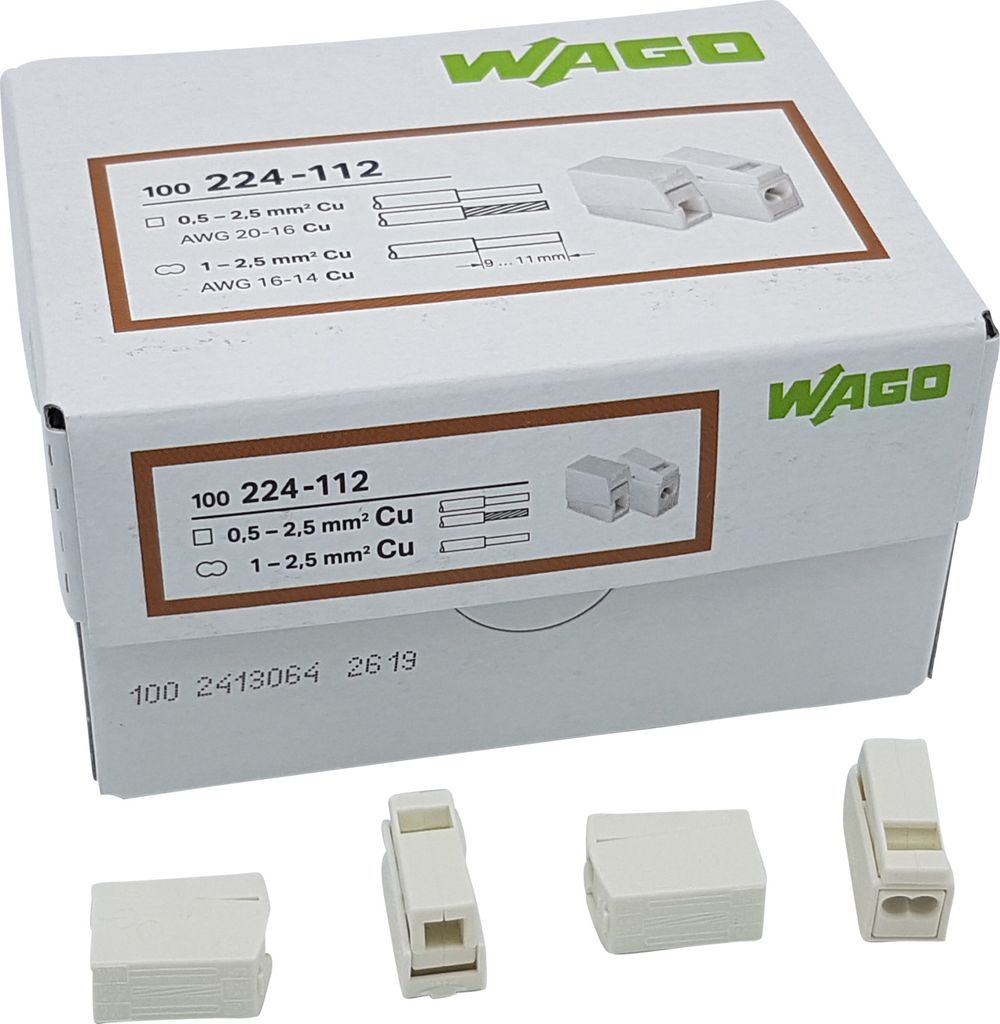 100x 3 Fach Wago Netzanschlussklemmen | Leuchtenklemme | Produktbild 