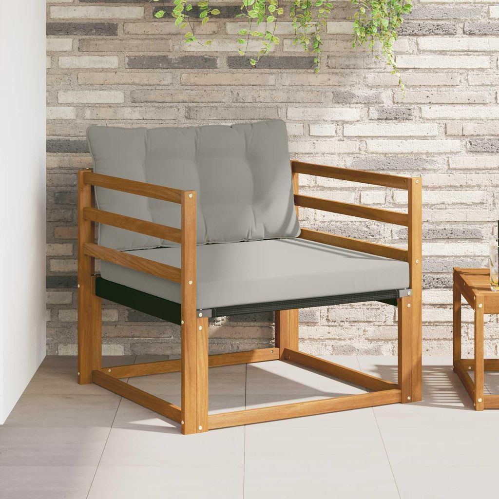 "im Sonderangebot"Outdoor-Sofagarnitur/Couchgarnitur - CLORIS - Outdoor-Möbel - für Garten/Terrasse - Massives Akazienholz und Textilene Natur - ...