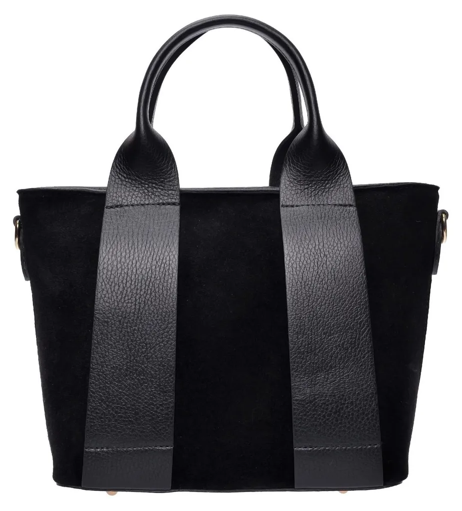 Cabas Luisa Vannini SS26 LV 8196 NERO | Grand sac à main en cuir noir