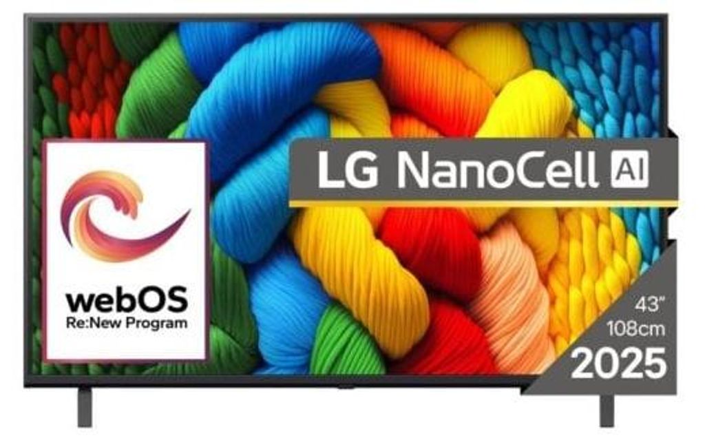 LG NanoCell 43NANO80A3B, 109,2 cm (43"), 3840 x 2160 Pixel, Produktbild 