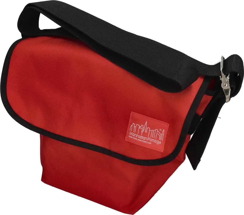 Manhattan Portage 1605-V: Messenger Bag Rossa da Viaggio e Tempo Libero