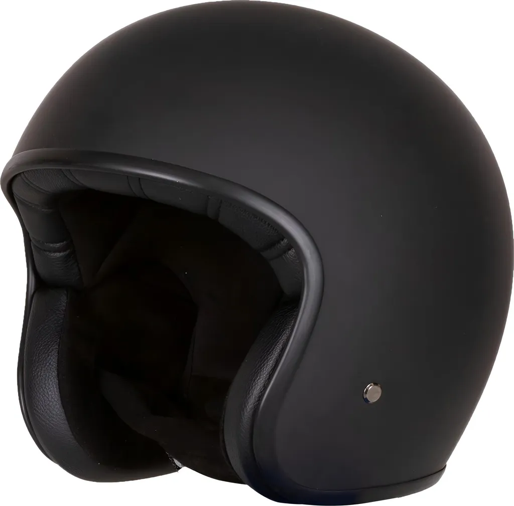 Casque Moto Jet Merlin Blackbird Noir M : Confort et Vision Large