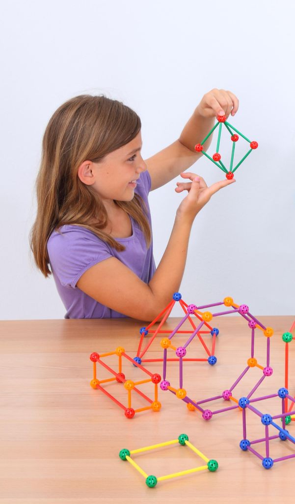 Betzold Geometrie Steckbaukasten, 330 Bauteile - Produktbild 2