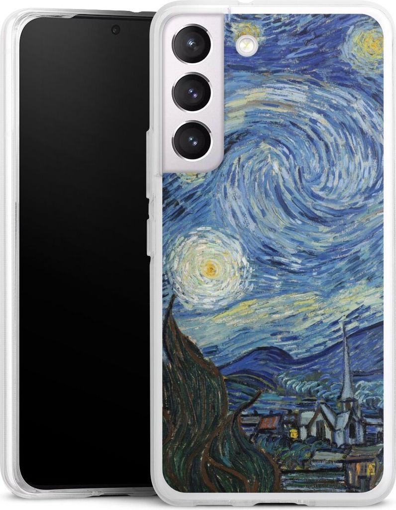DeinDesign Handyhülle für Samsung Galaxy S22 Silikon Hülle Case Smartphone Schutzhülle Kunst The Starry Night
