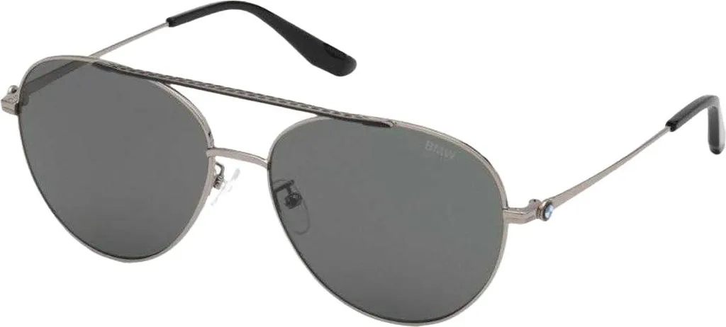 Lunettes de Soleil Homme BMW Rauch en Métal Gris avec Verres Polarisés