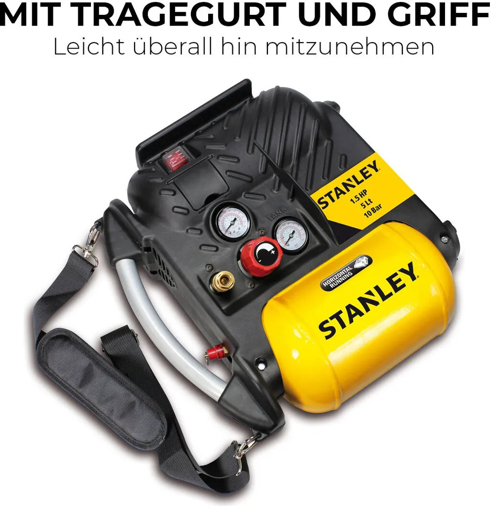 Compresseur sans huile Stanley 10 bar - Modèle DN 200/10/5 compact 5L - 29