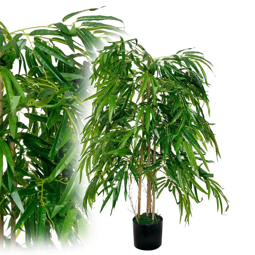 Bambus 120 cm künstlich wie echt Kunstbaum Kunstpflanze Produktbild 