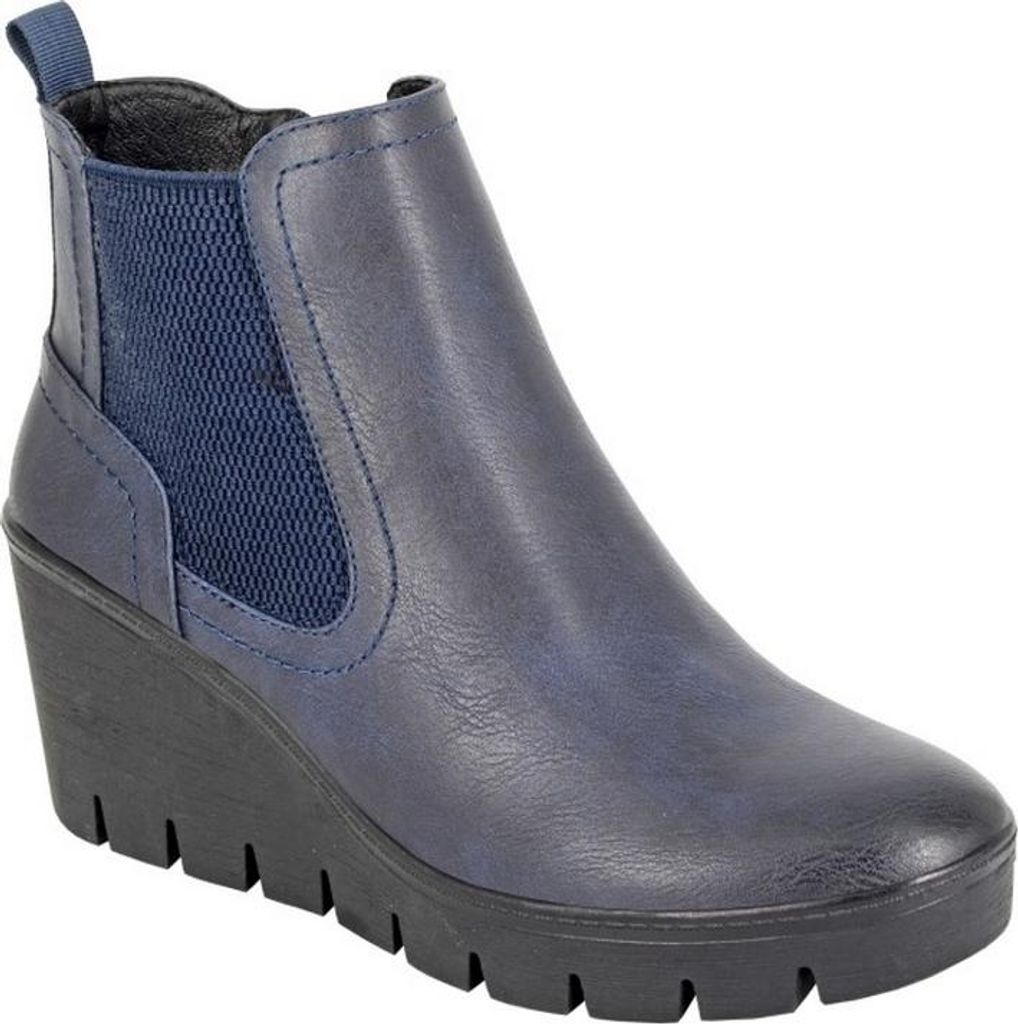 Cipriata - Damen Stiefeletten "Annina" DF4577 (40,5 EU) (Dunkles Marineblau)