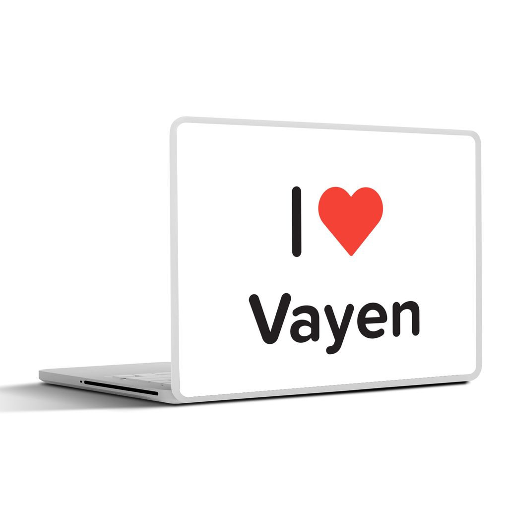 MuchoWow Laptop Aufkleber Sticker Cover Ich liebe - Vayen - Mädchen 30x22 cm - Laptop-Sticker