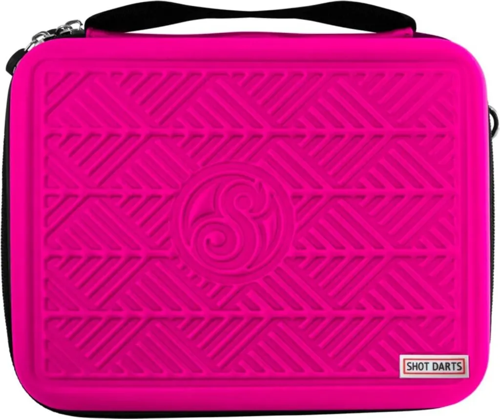 Housse de fléchettes rose Tactical Mega antichoc et compacte