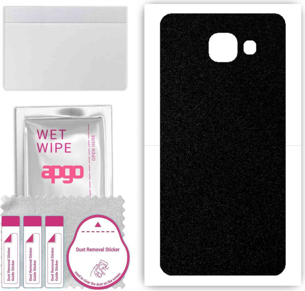 apgo Rückseite Schutzfolie, Skin, kompatibel mit Samsung Galaxy A5 (2016), Hinten Displayschutzfolie aus Vinylfolie, kratzfest, einfache Montage -...