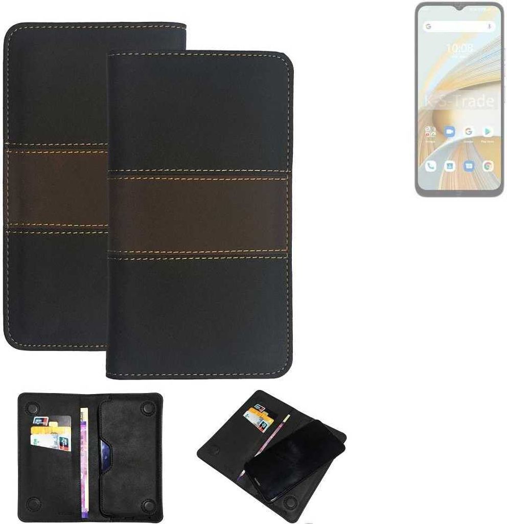 K-S-Trade Hülle Handyhülle kompatibel mit UMIDIGI G3 Plus Schutzhülle Walletcase Bookstyle Tasche Schutz Case Handytasche Wallet Cover Kunstleder