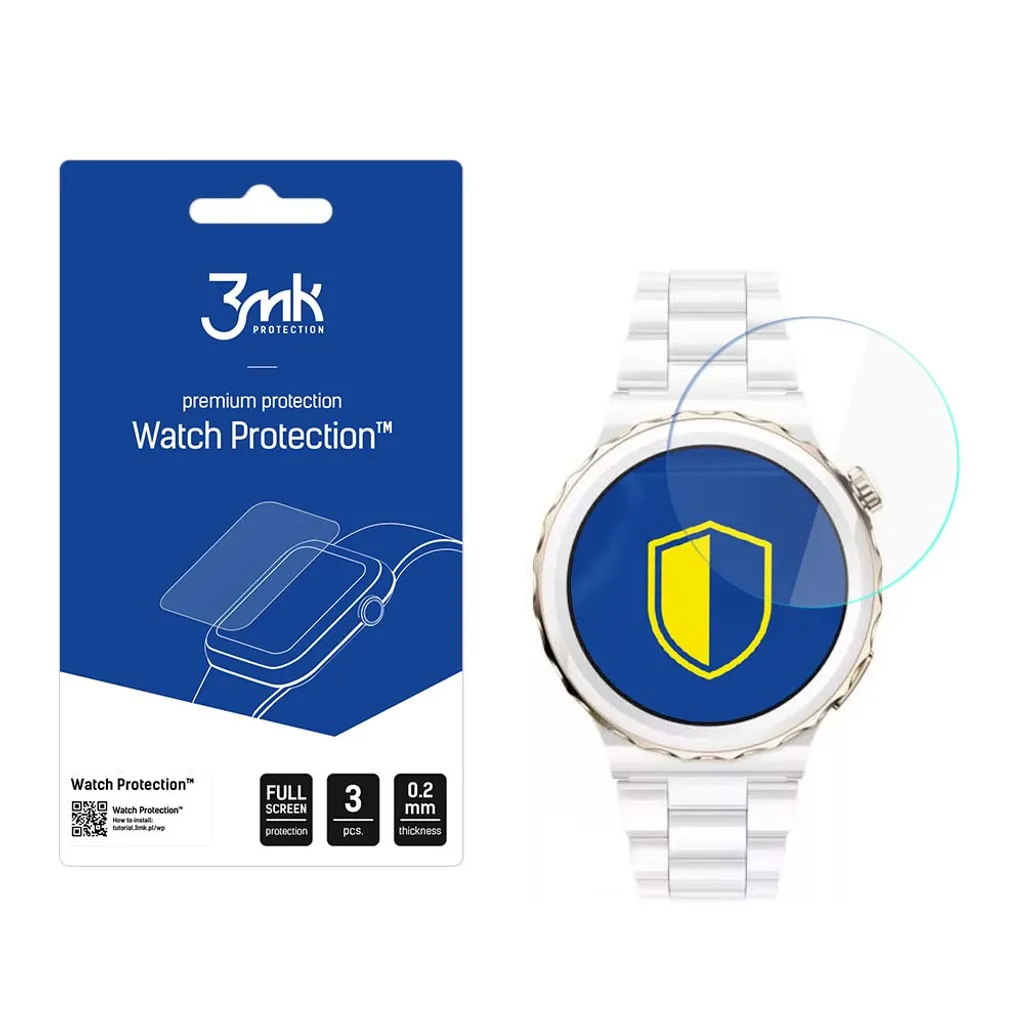 Huawei Watch Gt 3 Pro Elegante 43Mm - Orologio 3Mk Protezione Vetro Flessibile
