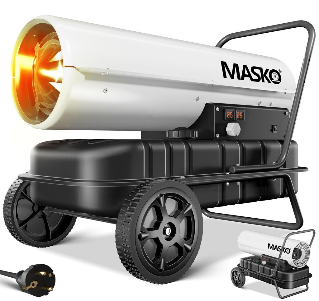 MASKO® Heizkanone 30kW Diesel Bautrockner Bauheizer Produktbild 