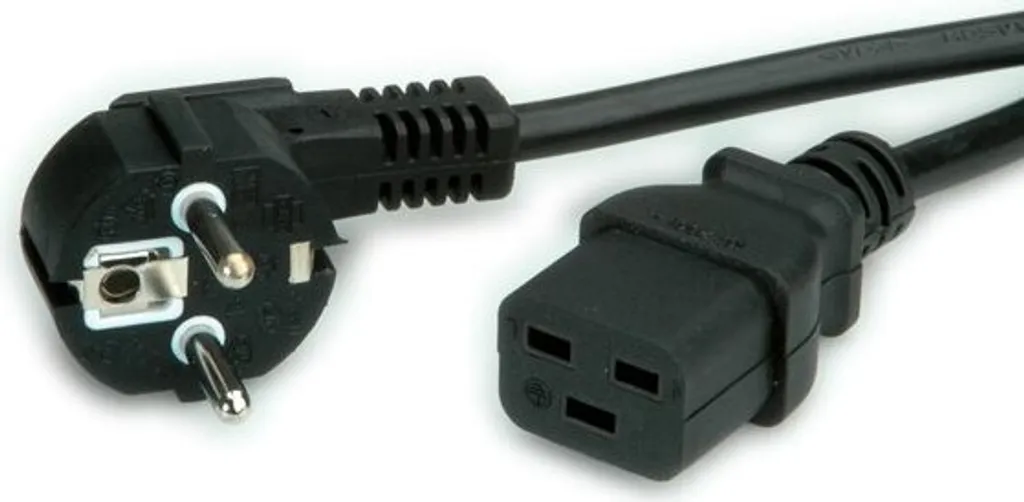 Valore VALORE 19.99.1552 cavo di alimentazione Nero 2 m accoppiatore CEE7/7 C19
