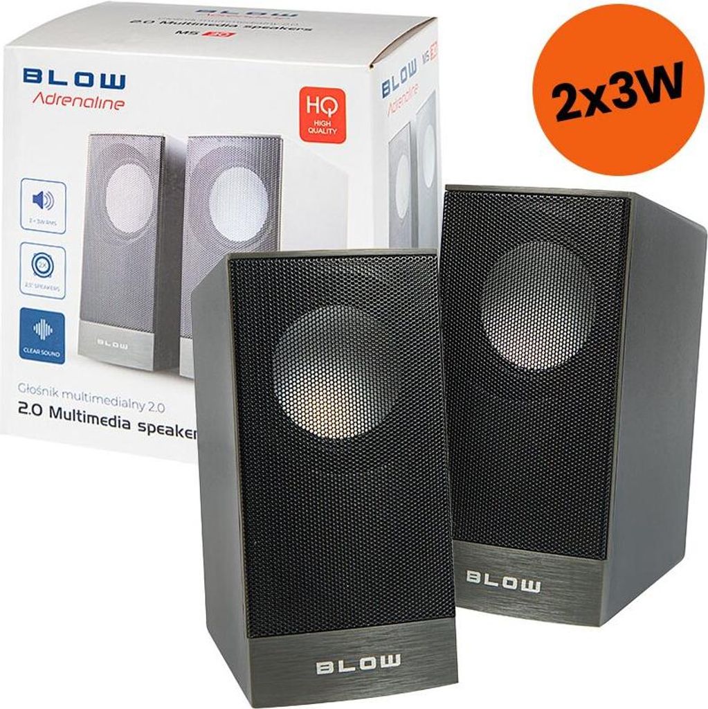 BLOW 2.0 MS-30 PC Lautsprecher USB Computerboxen