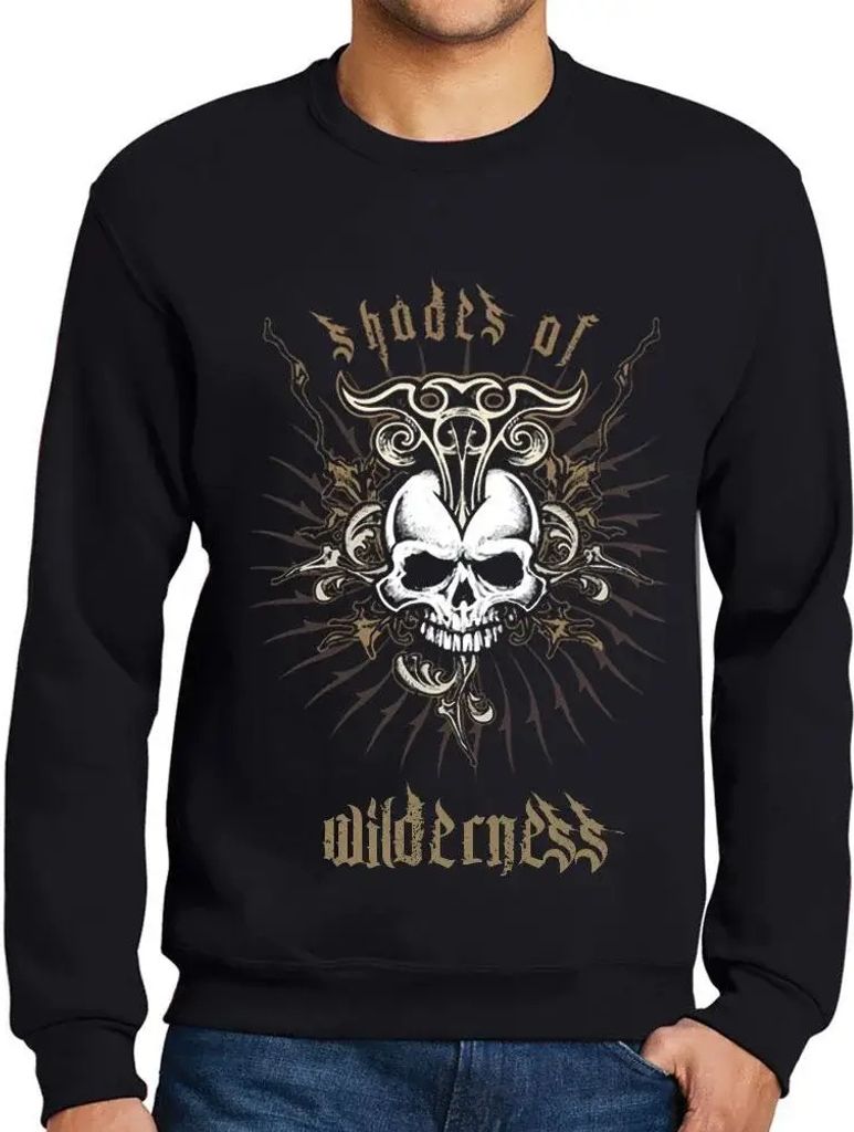 Herren Grafik Sweatshirt mit Aufdruck Schattierungen der Wildnis – Shades Of Wilderness – Öko-Verantwortlich Vintage Jahrgang Langarmshirt Pul...