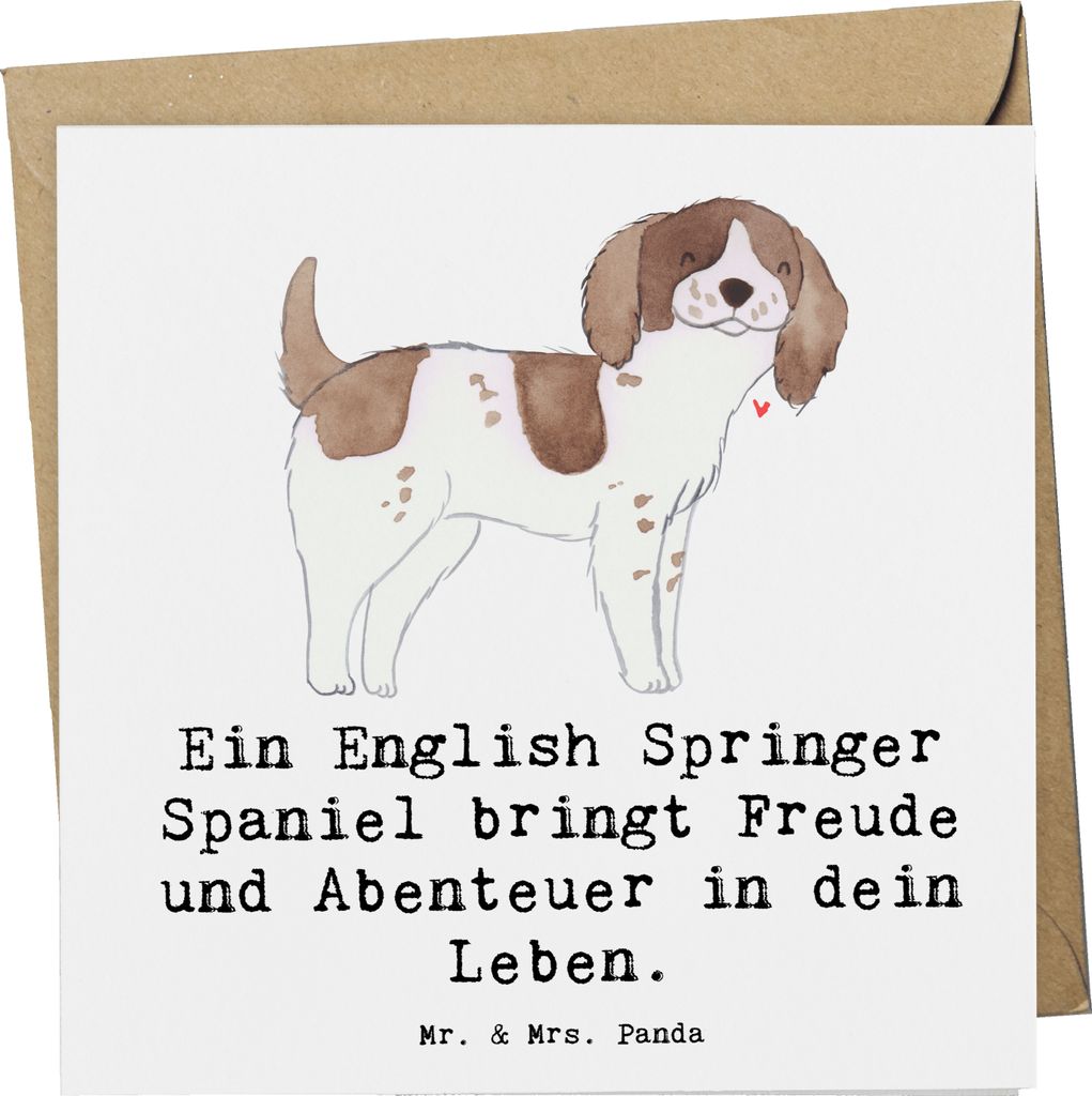 Mr. & Mrs. Panda Klappkarte English Springer Spaniel Freude Produktbild 