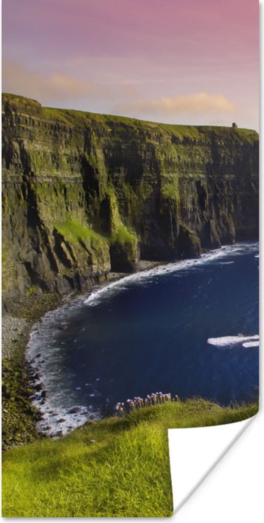 MuchoWow Poster Sonnenlicht auf den Cliffs of Moher in Irland 40x80 cm - Dekoration