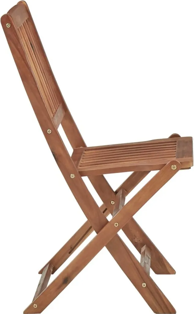 VidaXL 8 Sedie Da Giardino Pieghevoli In Legno Di Acacia Con Cuscini - Set Da Pranzo Per Esterno - Ripiegabili Per Risparmiare Spazio