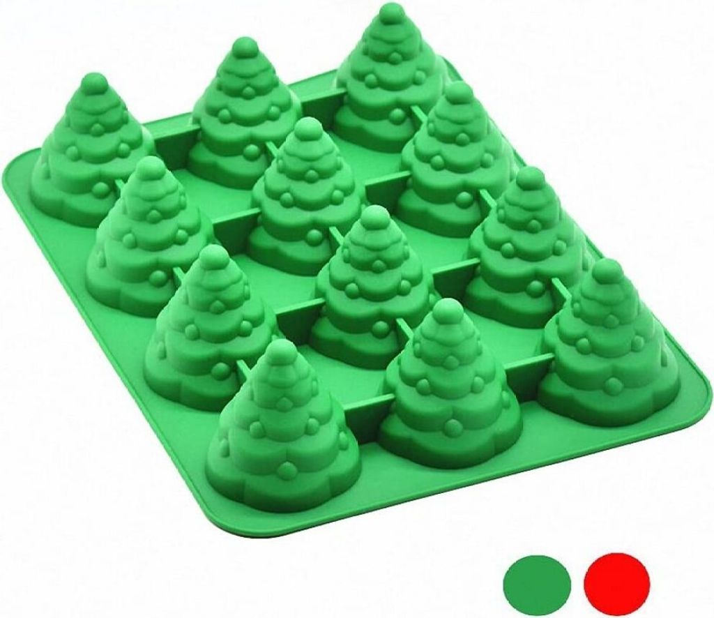 3D Weihnachtsbaum Haus Silikonform Für Fondant, Schokolade & Backen - Hitzebeständig Bis 230°C