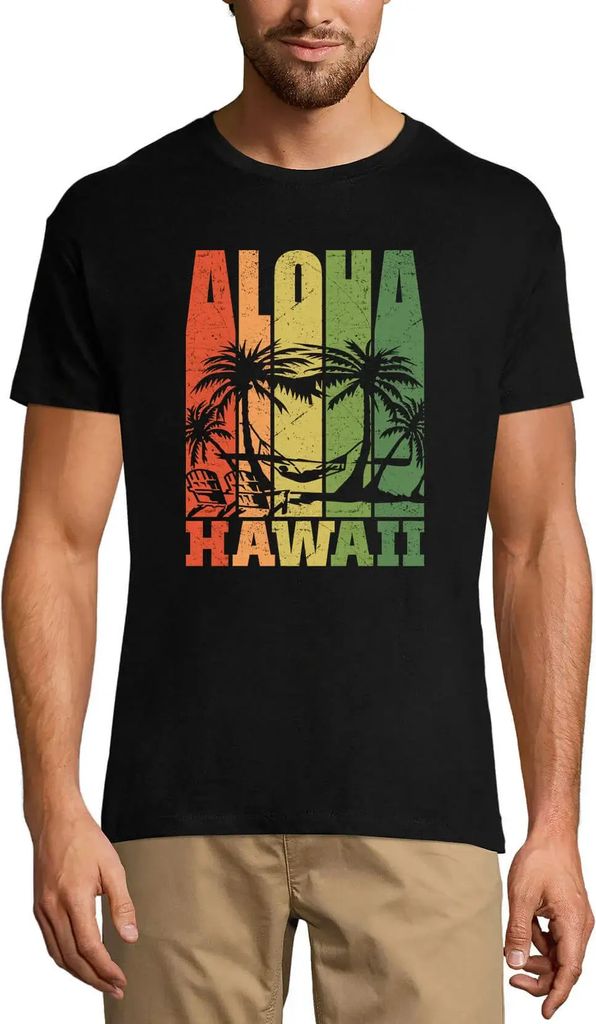 Herren Grafik T-Shirt Hawaii - Retro lustig – Hawaii - Retro Funny – Öko-Verantwortlich Vintage Jahrgang Kurzarm Lustige Druck Geburtstag Gesc...