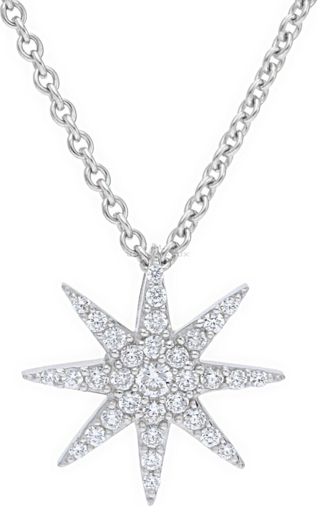 Stern Anhänger Silber 925 Zirkonia JL10-02-0609 JuwelmaLux