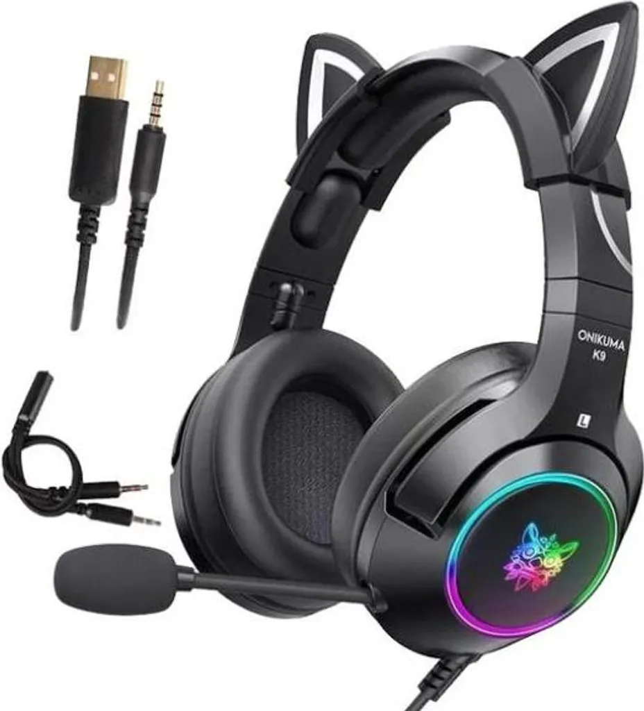 Casque ONIKUMA K9B Son Stéréo Hi-Fi et Micro Réduction de Bruit Active - 2