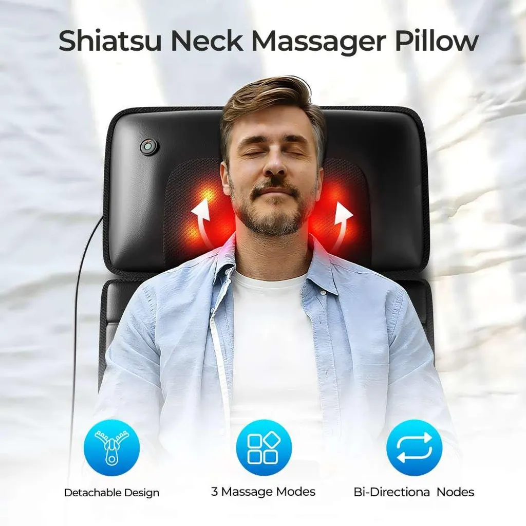 Appareil de massage dos et nuque Zimilo pour relaxation bureau et maison - 3