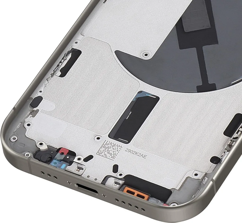 Clappio Couvercle de Batterie iPhone 15 Pro avec MagSafe - Gris Clair - 3