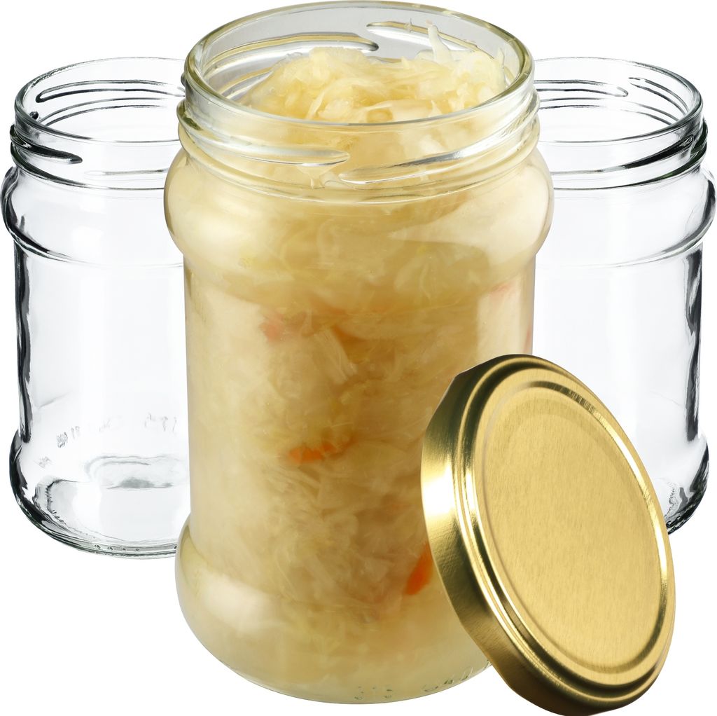 KADAX kleine Einmachgläser 315 ml, fi66, Gläser für Honig, Marmeladengläser mit Deckel