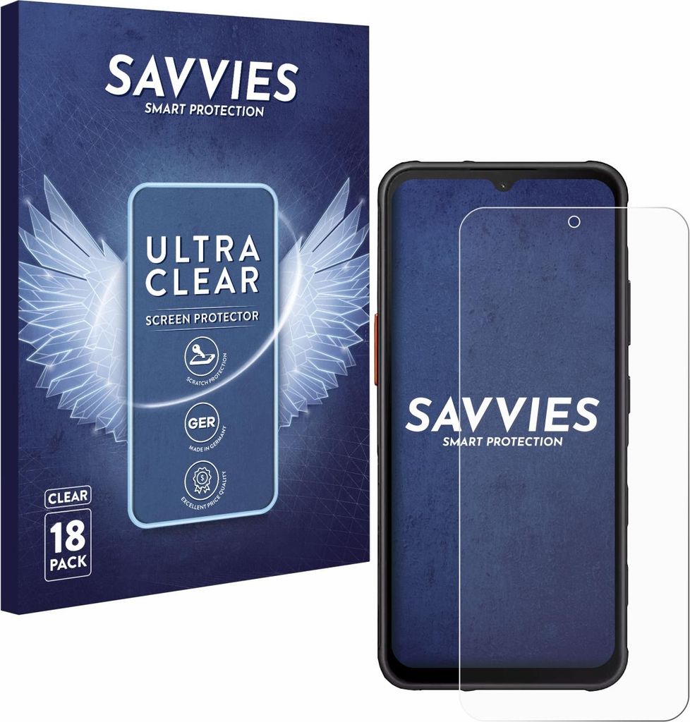18x Für Samsung Galaxy XCover 7 Enterprise Edition Schutzfolie Savvies Displayschutz Display Schutz Folie Klar Transparent
