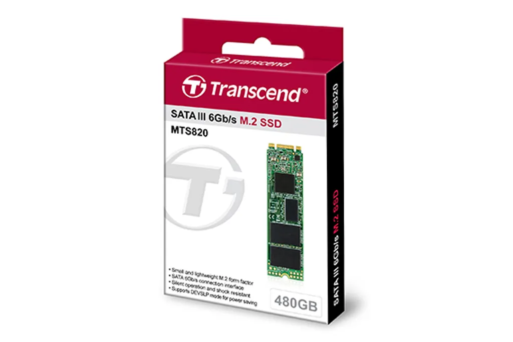SSD M.2 480 Go compact et rapide Transcend TS480GMTS820S SATA III