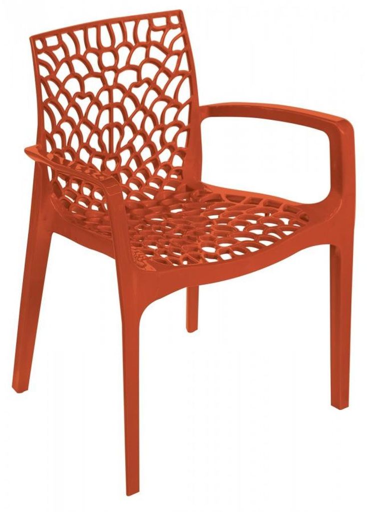 Poltrona Gruvyer in polipropilene – Arancio – Grand Soleil Immagine del prodotto 