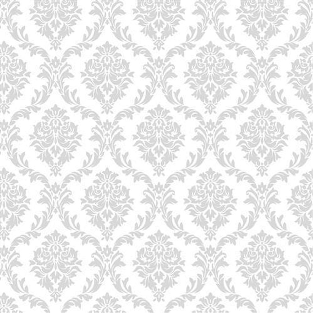 20 Servietten Elegant silver II - Elegante Ornamente silber 33x33cm